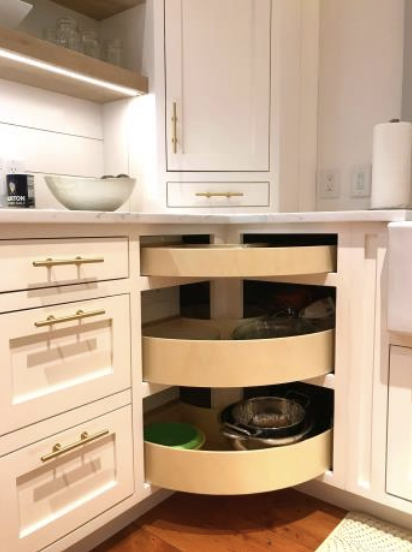 River Woodcraft has been featured in USA Today for our groundbreaking design, the Infinity Corner CabinetTM